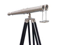 Floor Standing Admiral's Brushed Nickel Binoculars 62"