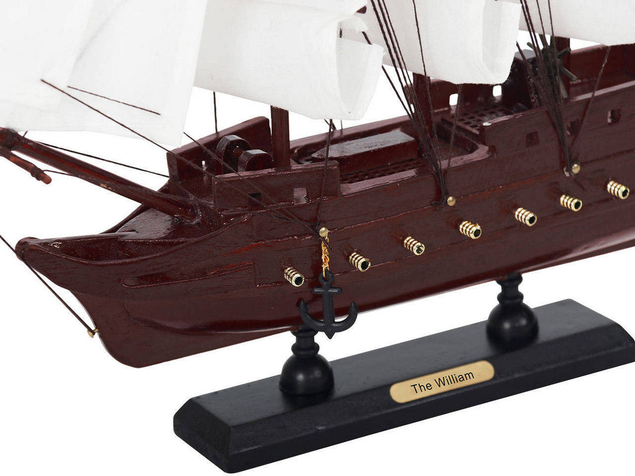Wooden Calico Jacks The William White Sails Model Pirate Ship 12"