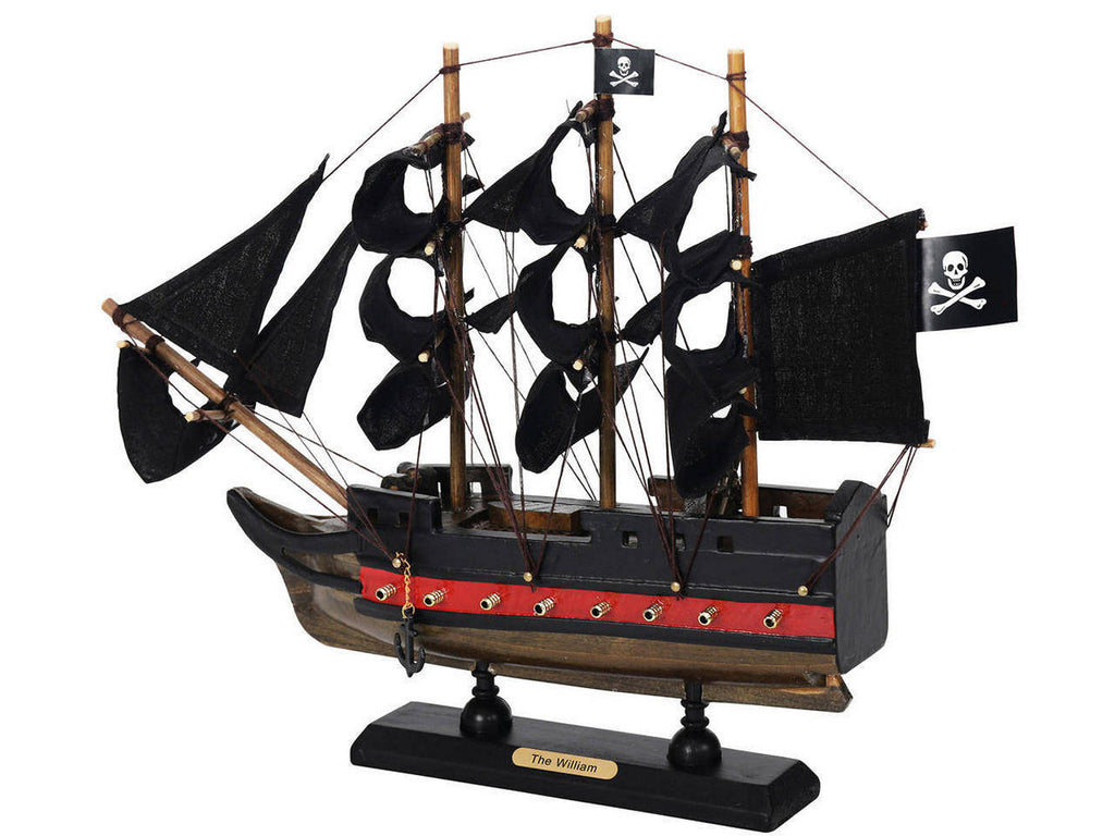 Wooden Calico Jacks The William Black Sails Limited Model Pirate Ship 12"