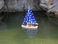 Wooden It Floats 12" - Big Stars Floating Sailboat Model
