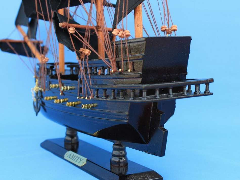 Wooden John Gow's Revenge Pirate Ship Model 20"