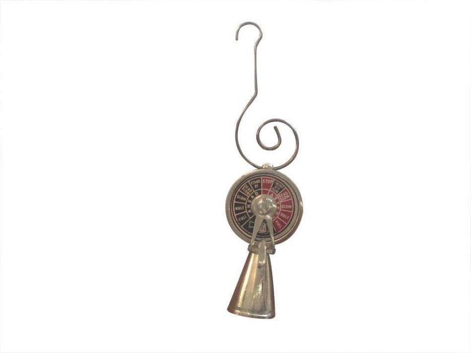 Solid Brass Titanic Engine Telegraph Christmas Ornament 4"