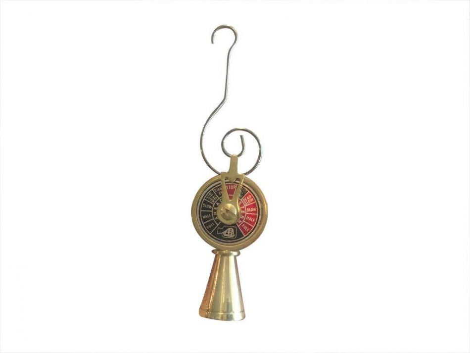 Solid Brass Titanic Engine Telegraph Christmas Ornament 4"