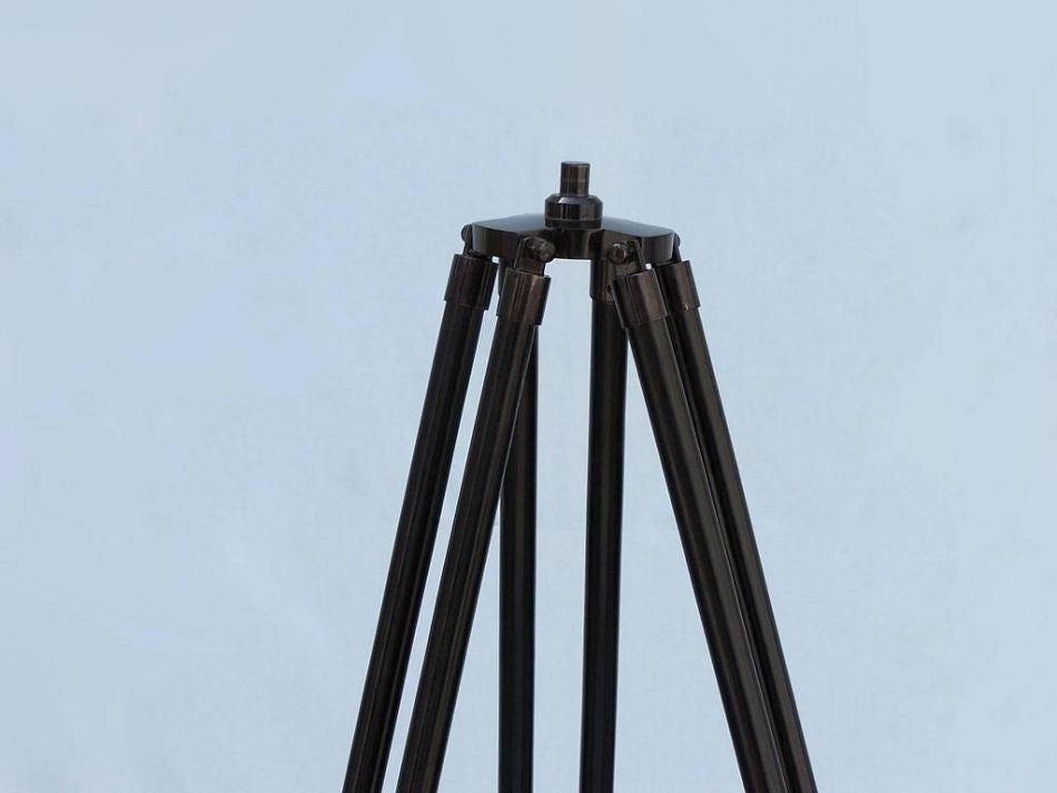 Floor Standing Oil-Rubbed Bronzed-White Leather with Black Stand Anchormaster Telescope 65"