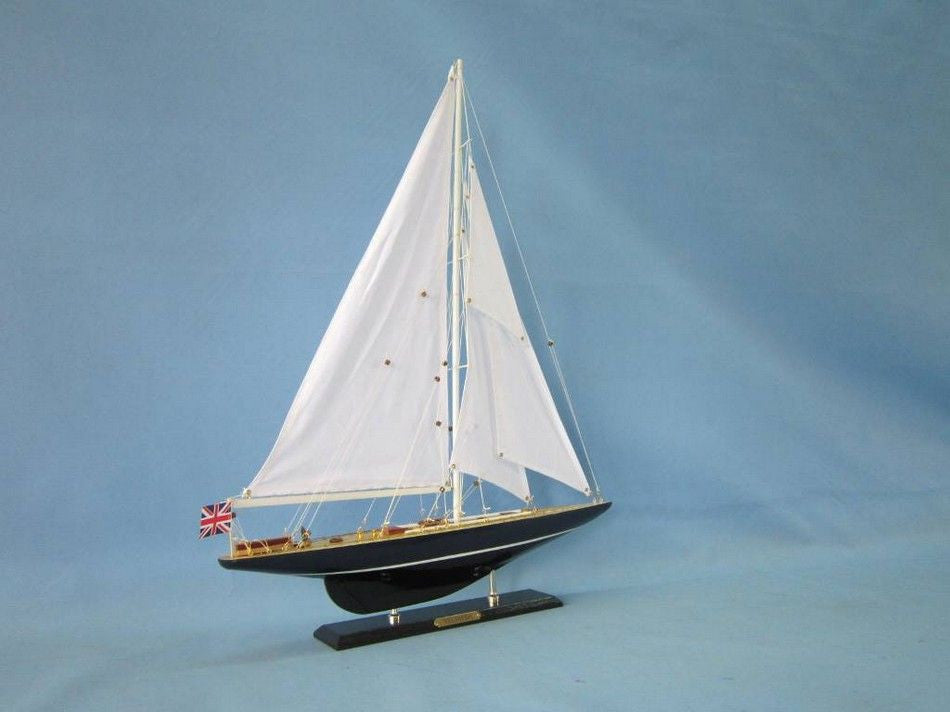 Wooden Velsheda Limited Model Sailboat Decoration 27"