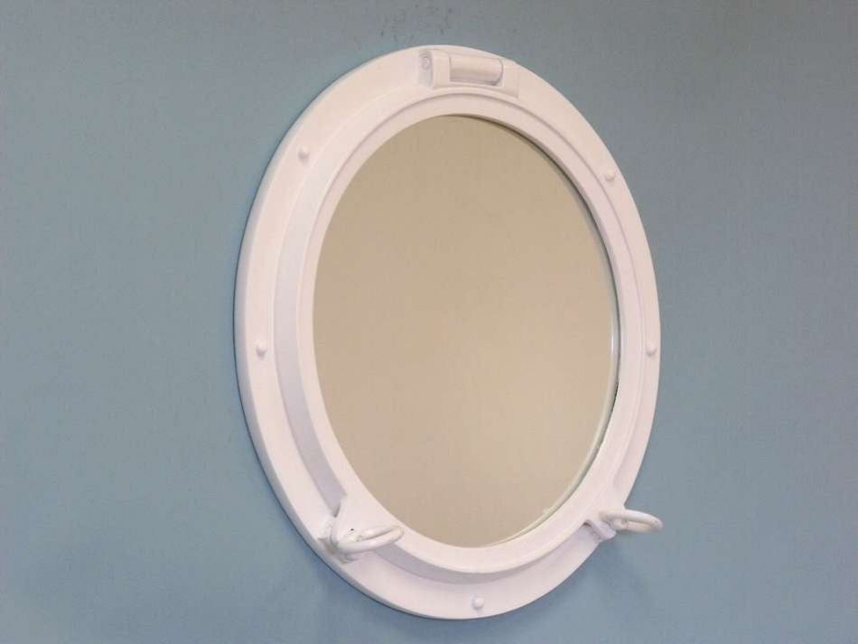 Gloss White Decorative Ship Porthole Window 24"