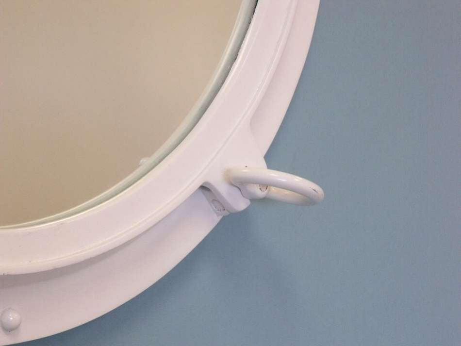 Gloss White Decorative Ship Porthole Window 24"