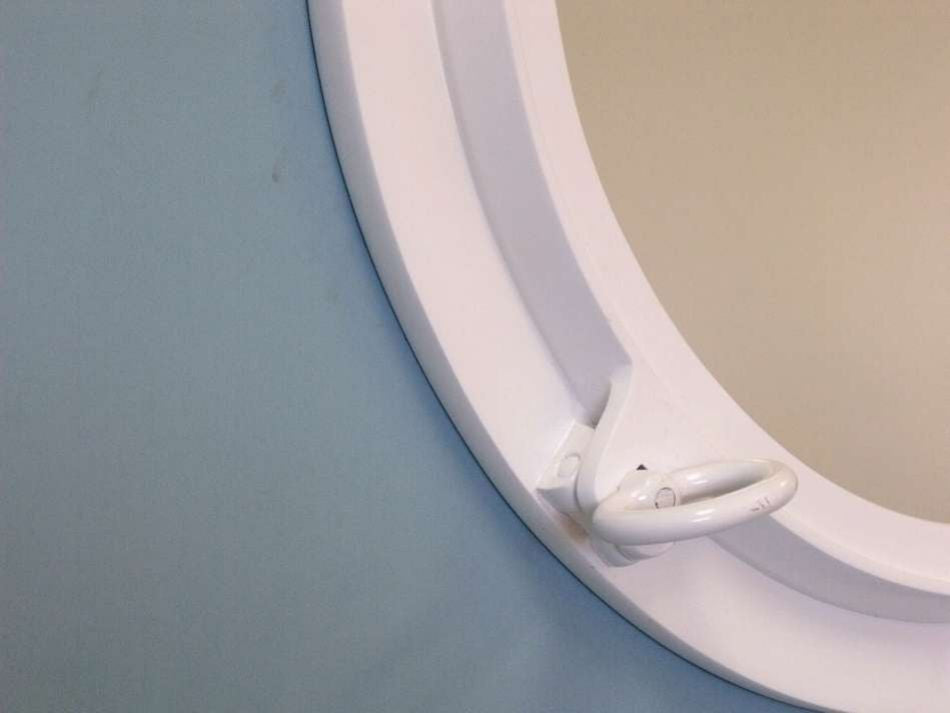 Gloss White Decorative Ship Porthole Window 24"