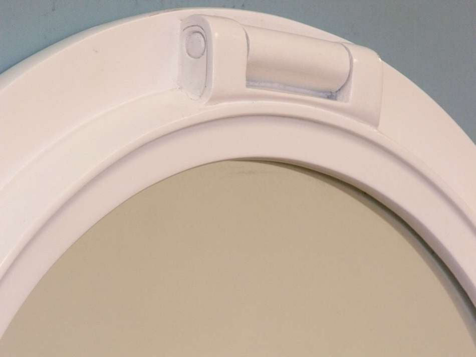 Gloss White Decorative Ship Porthole Window 24"