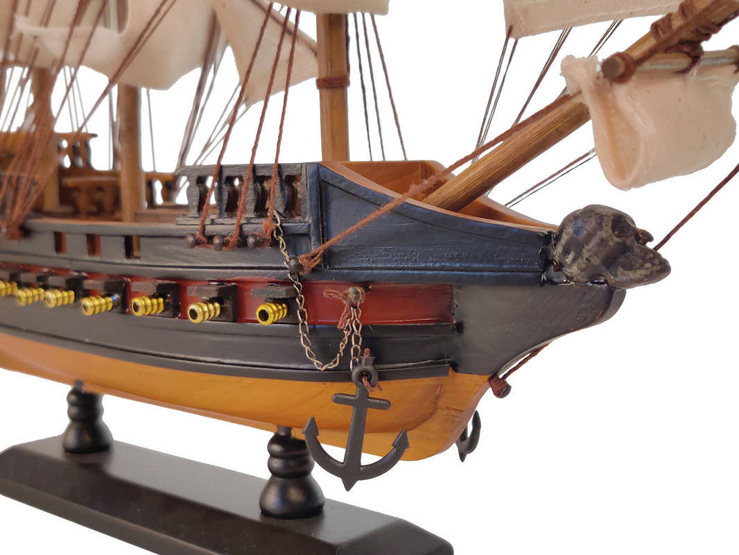 Wooden Whydah Gally White Sails Limited Model Pirate Ship 15"
