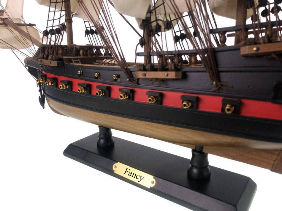 Wooden Henry Avery's Fancy White Sails Limited Model Pirate Ship 26"