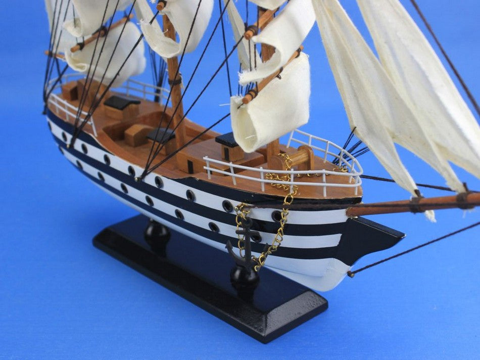 Wooden Amerigo Vespucci Tall Model Ship 15"
