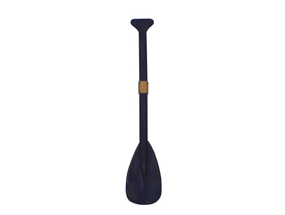 Wooden Seaside Decorative Rowing Boat Paddle with Hooks 24"