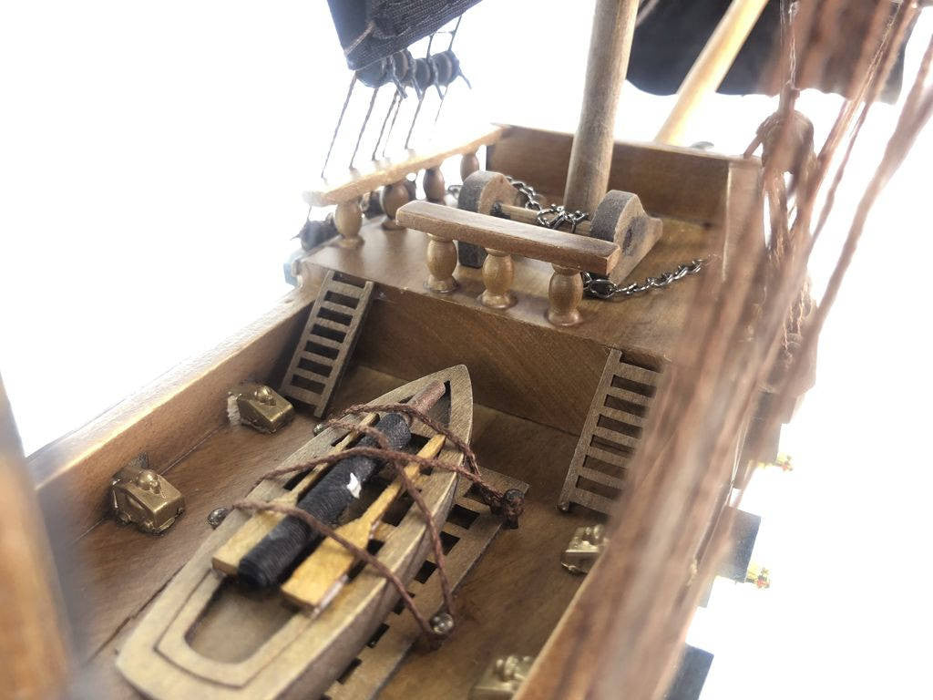 Wooden Black Pearl Black Sails Limited Model Pirate Ship 26"