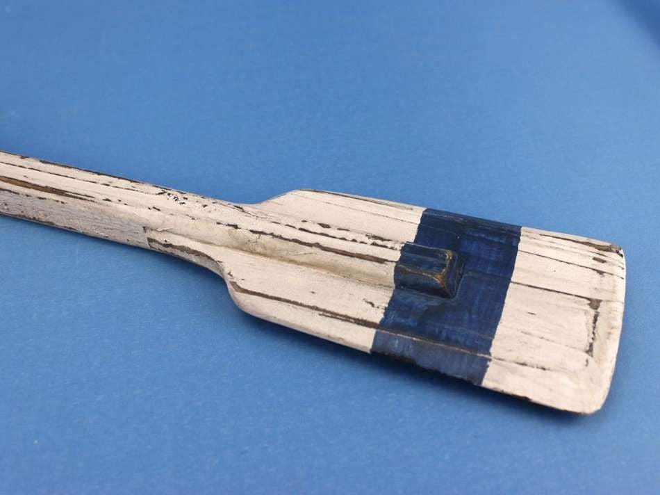 Wooden Rustic King Harbor Decorative Squared Rowing Boat Oar w/ Hooks 24"