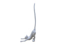 Whitewashed Cast Iron Yoga Cat Kitchen Paper Towel Holder 19"